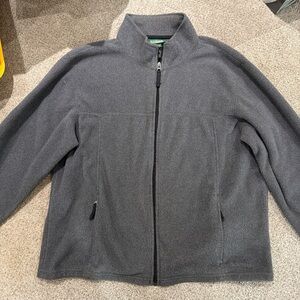 L.L. Bean Men's Charcoal Zip-Up Sweater